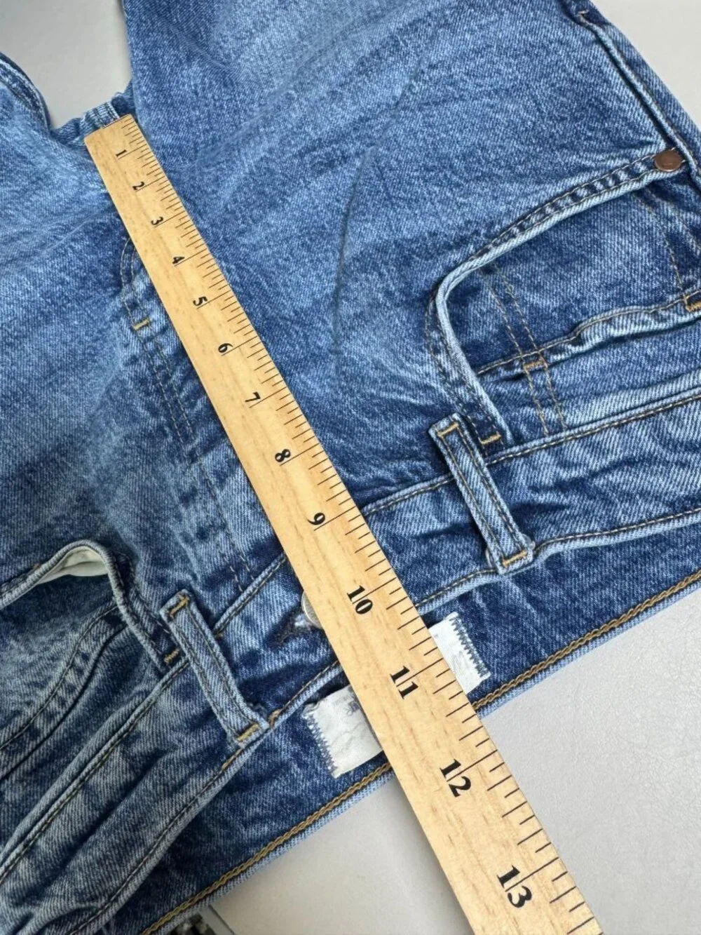 Free People French Girl Flare Jeans size 24 Blue Denim Western Cowgirl Country